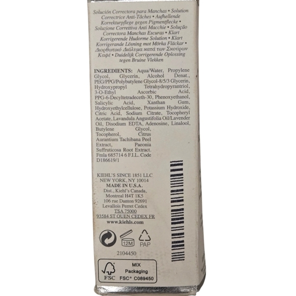 Kiehl's Clearly Corrective Dark Spot Solution Face Serum 1floz - Picture 6 of 8